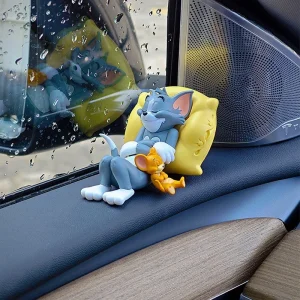 Tom and Jerry Car Decor Cute Cartoon Car Accessories for Women Fashion Interior Dashboard Decor
